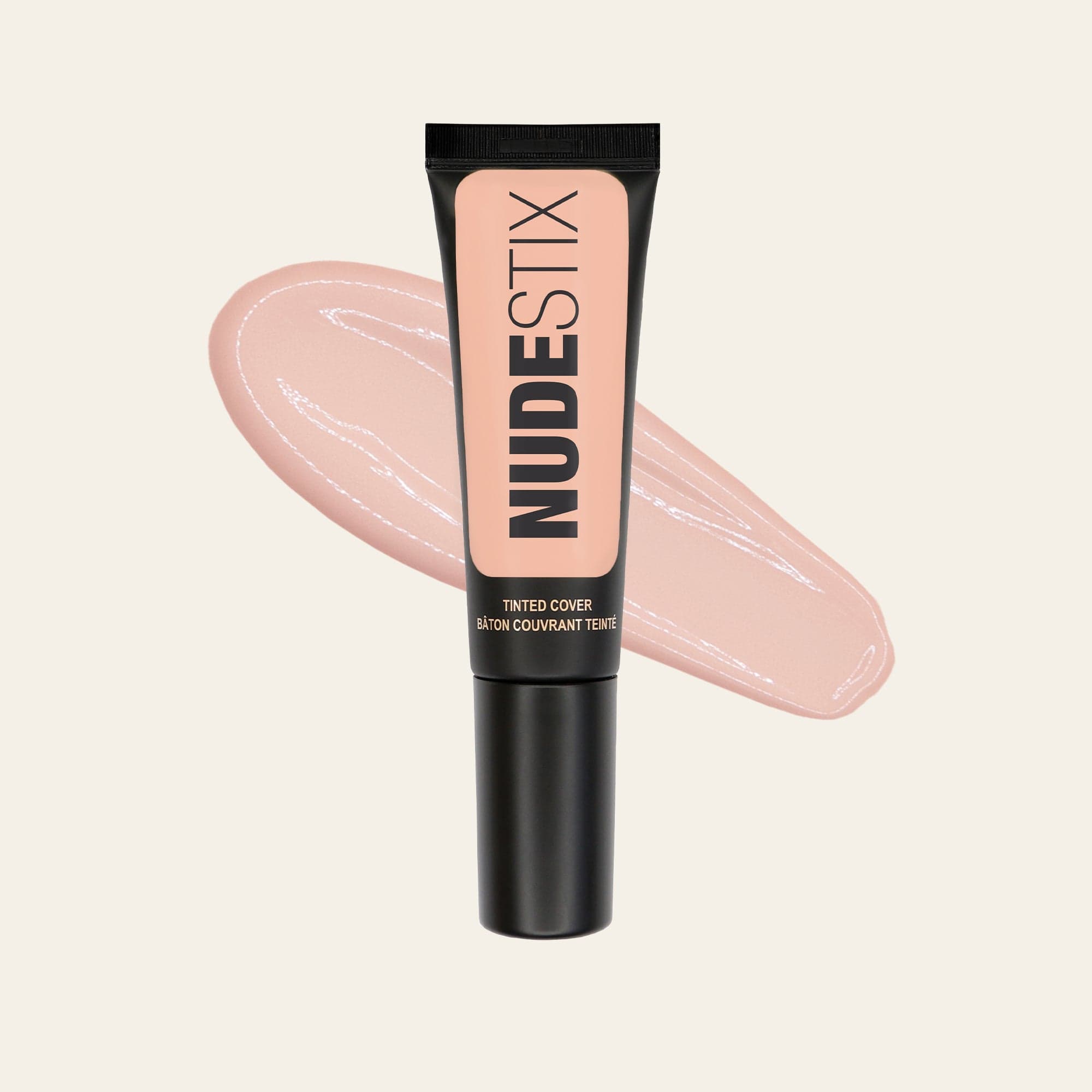 Tinted Cover Liquid Foundation Nude 1 with texture swatch