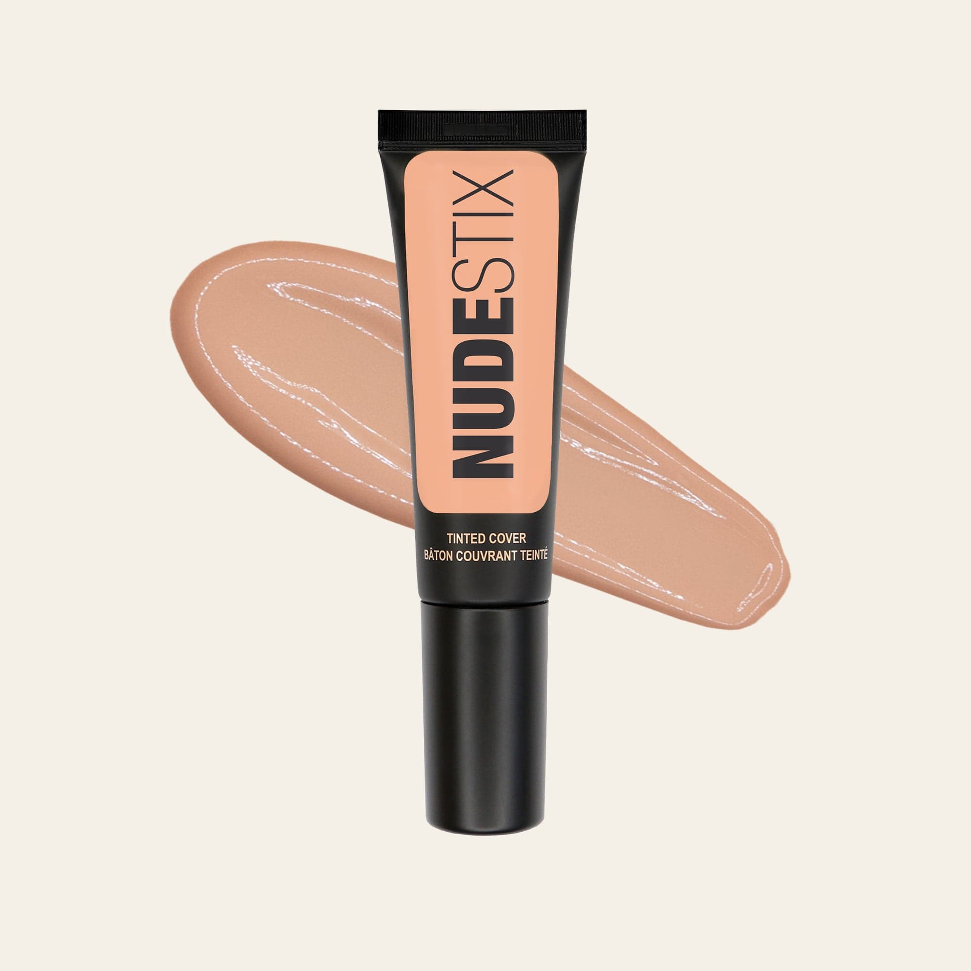 Tinted Cover Liquid Foundation Nude 1 with texture swatch