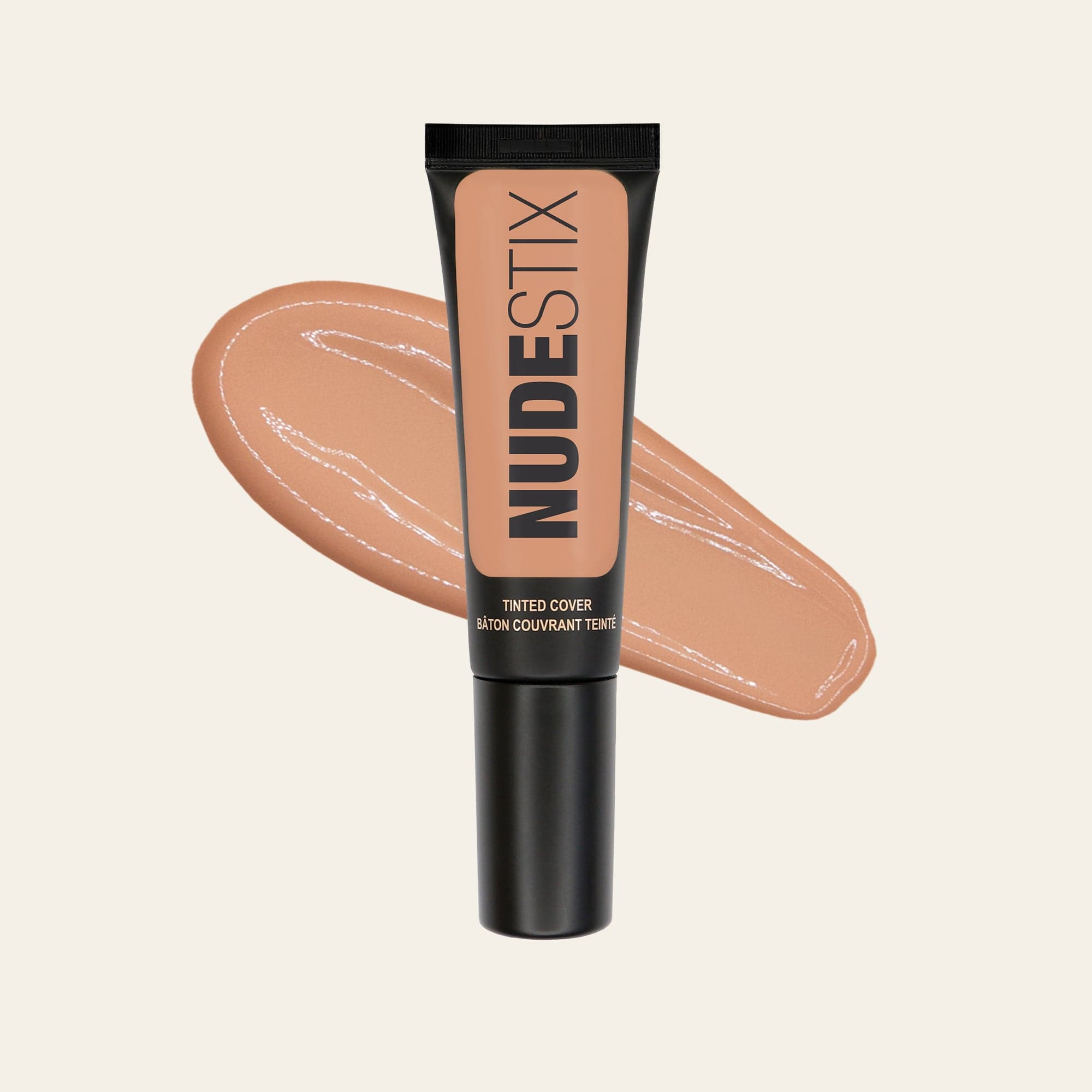 Tinted Cover Liquid Foundation Nude 1 with texture swatch