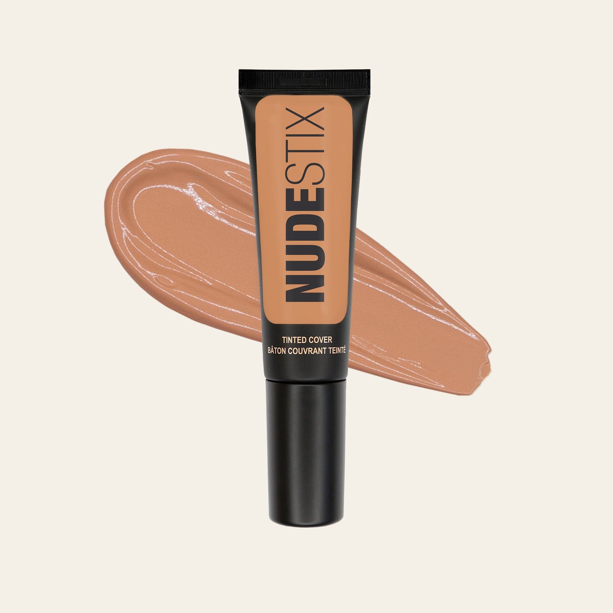 Tinted Cover Liquid Foundation Nude 1 with texture swatch