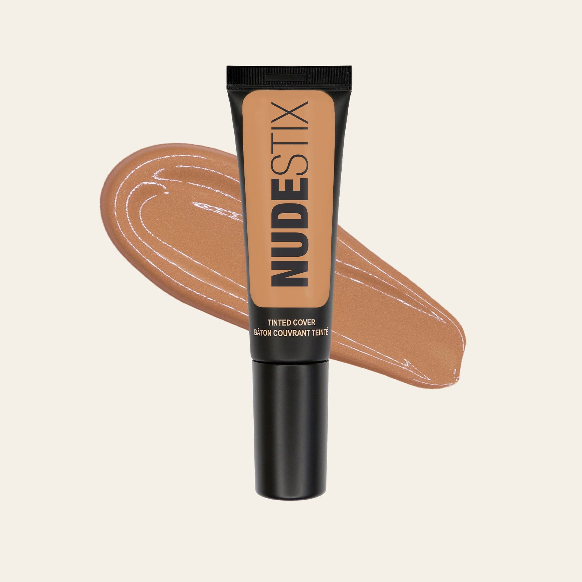Tinted Cover Liquid Foundation Nude 1 with texture swatch