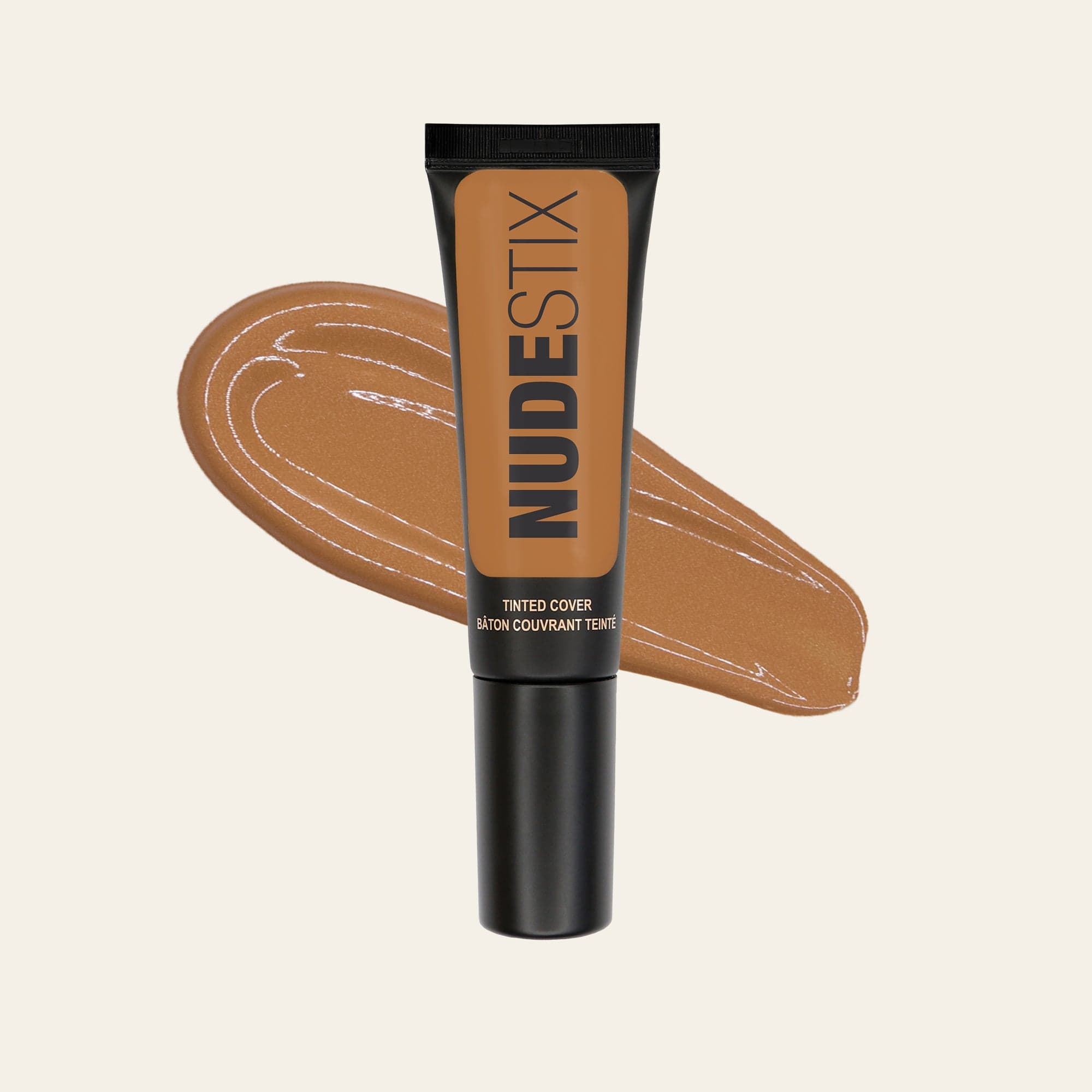 Tinted Cover Liquid Foundation Nude 1 with texture swatch