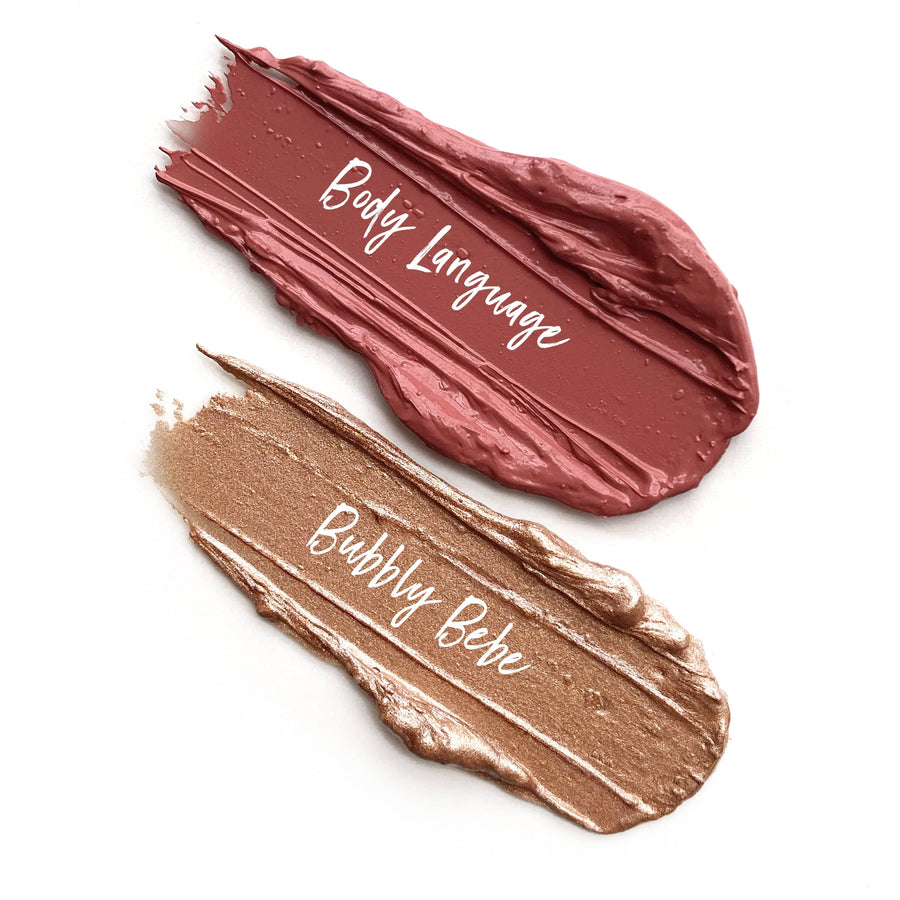 body language and bubble bebe texture swatches. Baby Nude Skin kit