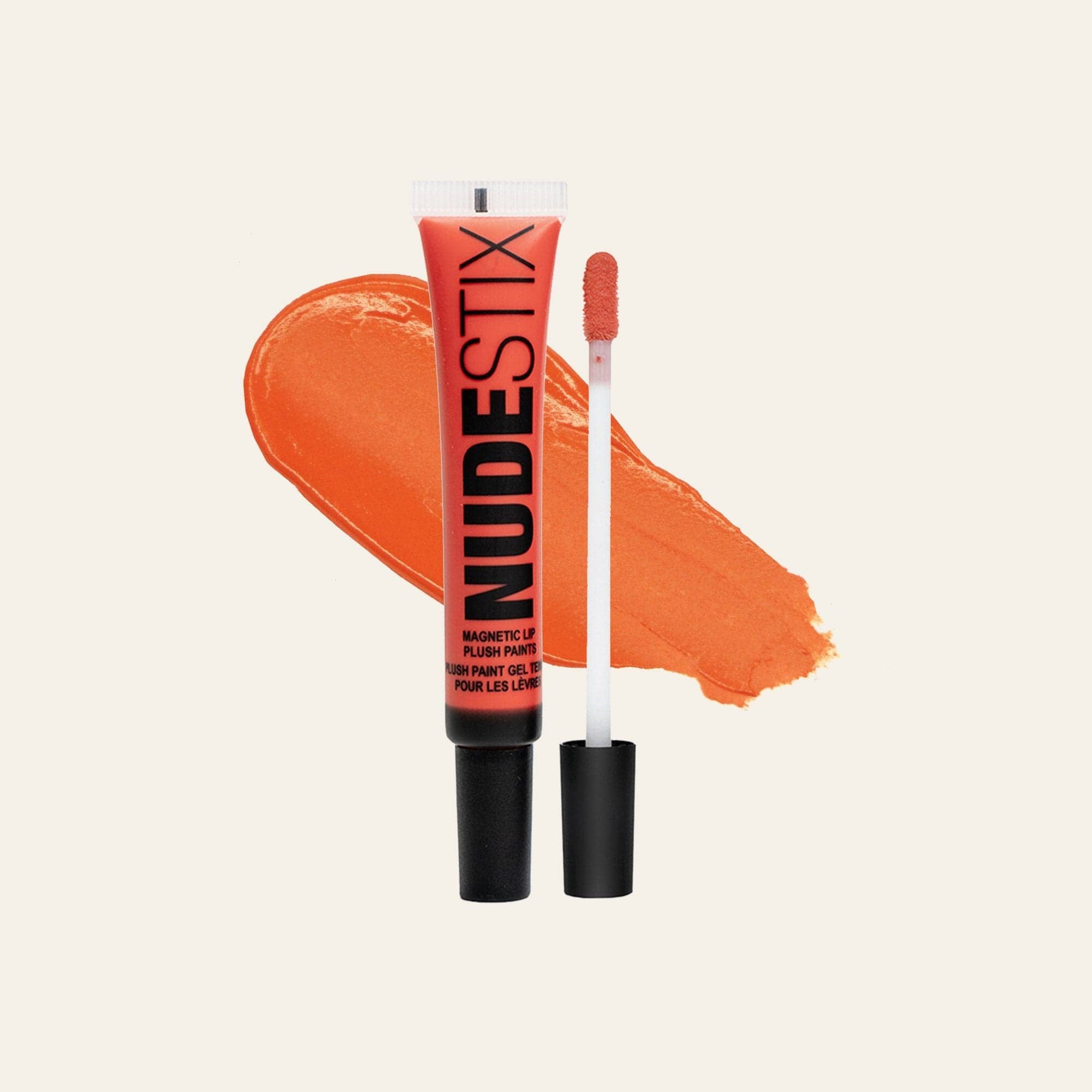 Magnetic Plush Paints in shade sunset peach with texture swatch