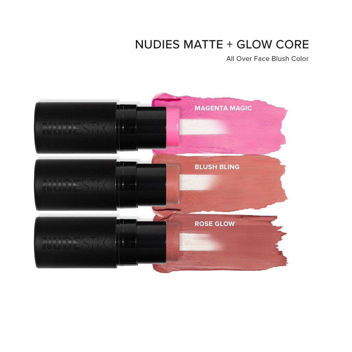 Pink Blush & Glow Core Kit with texture swatches - 2