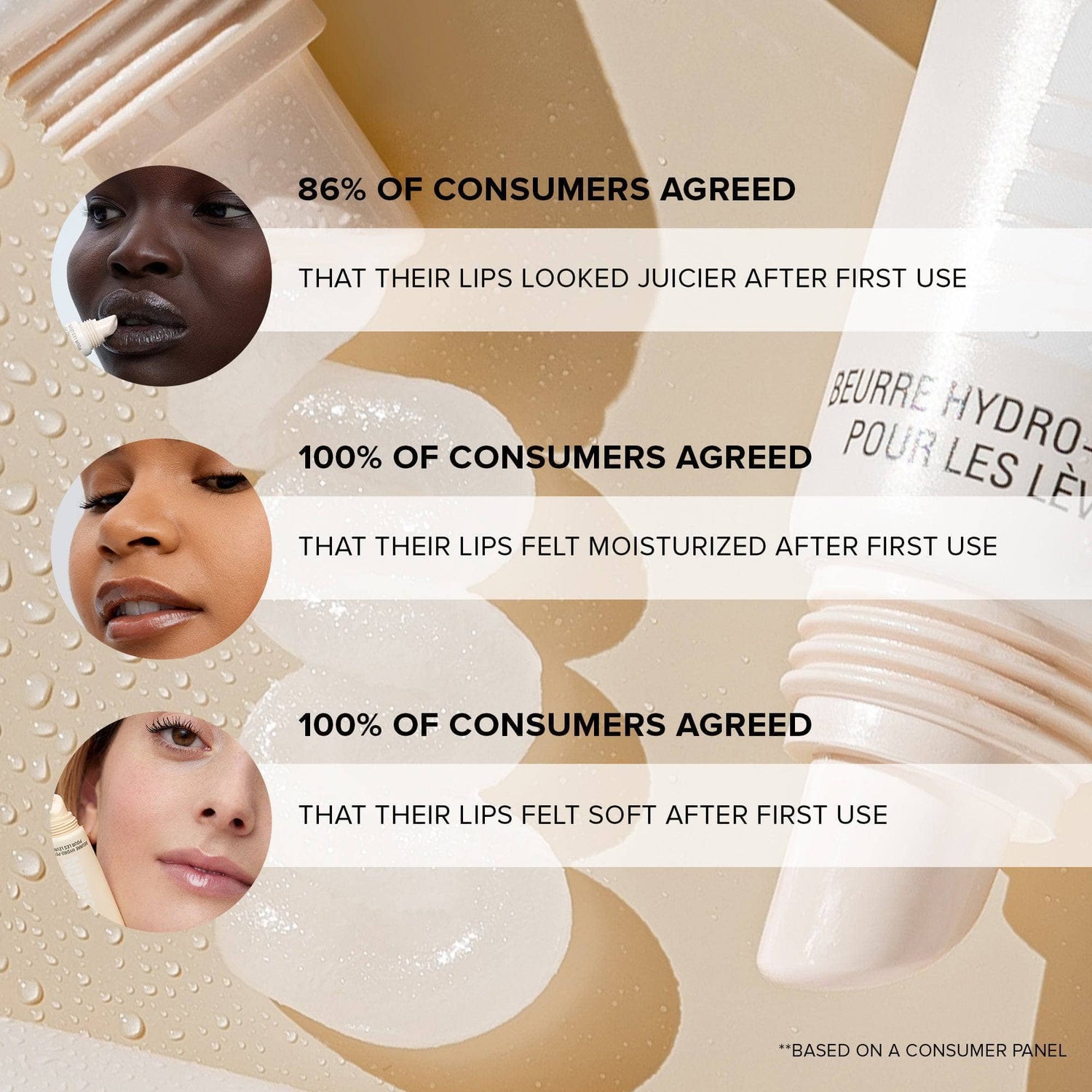 Consumer claims of Hydra-Peptide Lip Butter Dolce Nude