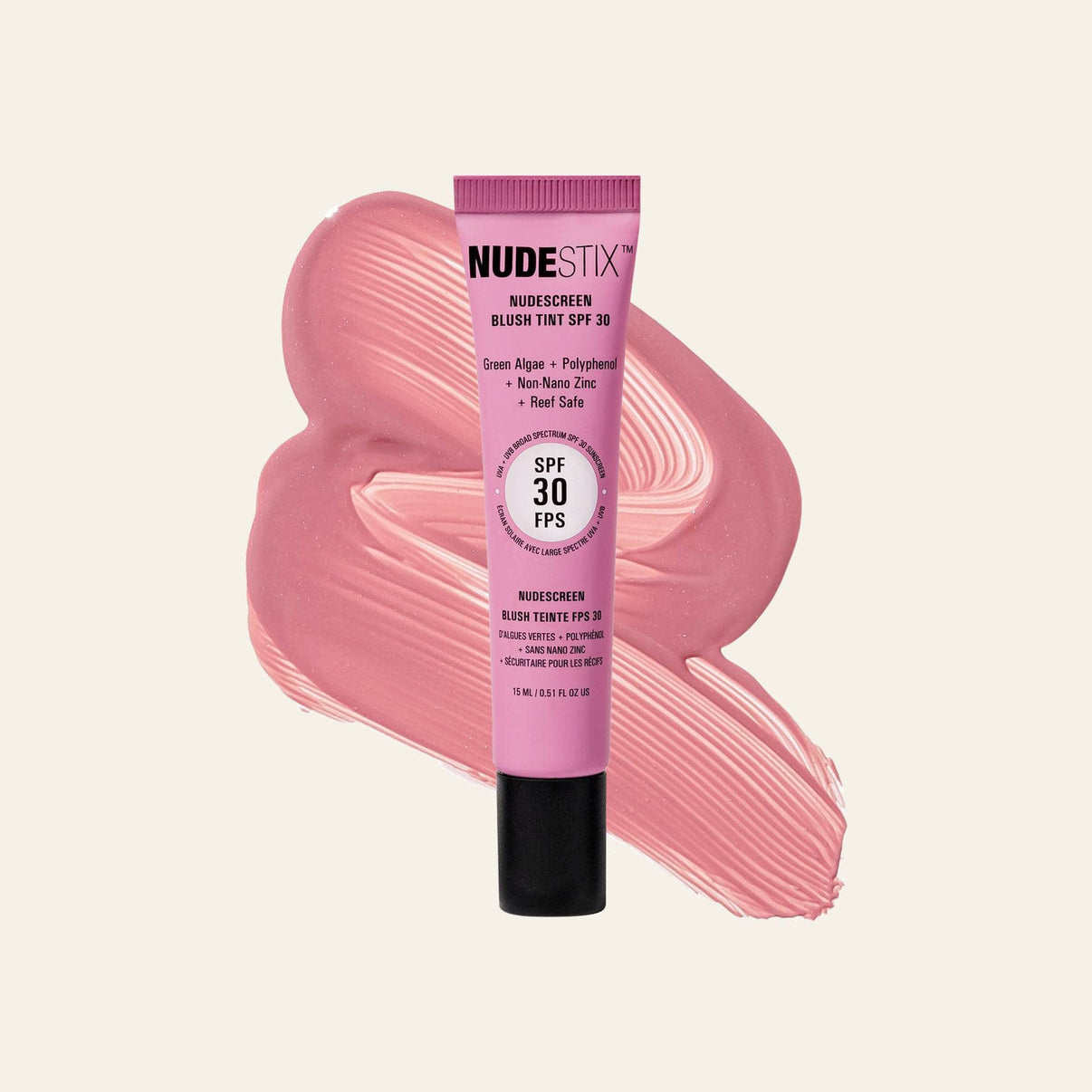 Nudescreen Blush Tint in shade SUNSET ROSE - 1