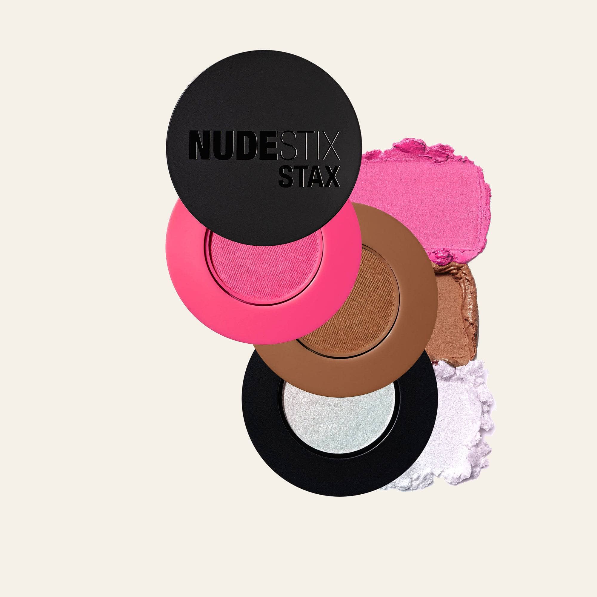 NUDESTIX Sunpink Glow - 3 Pieces STAX Set - Magic Aura, Magenta Matte, Sunstone