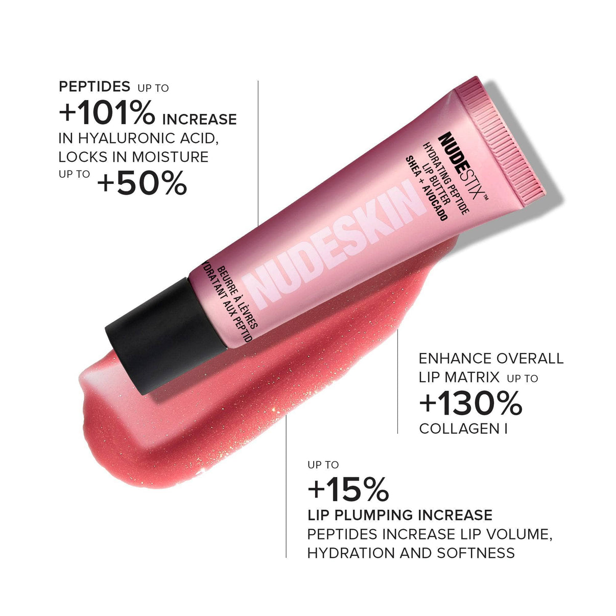 hydrating peptide lip butter rose sparkle
