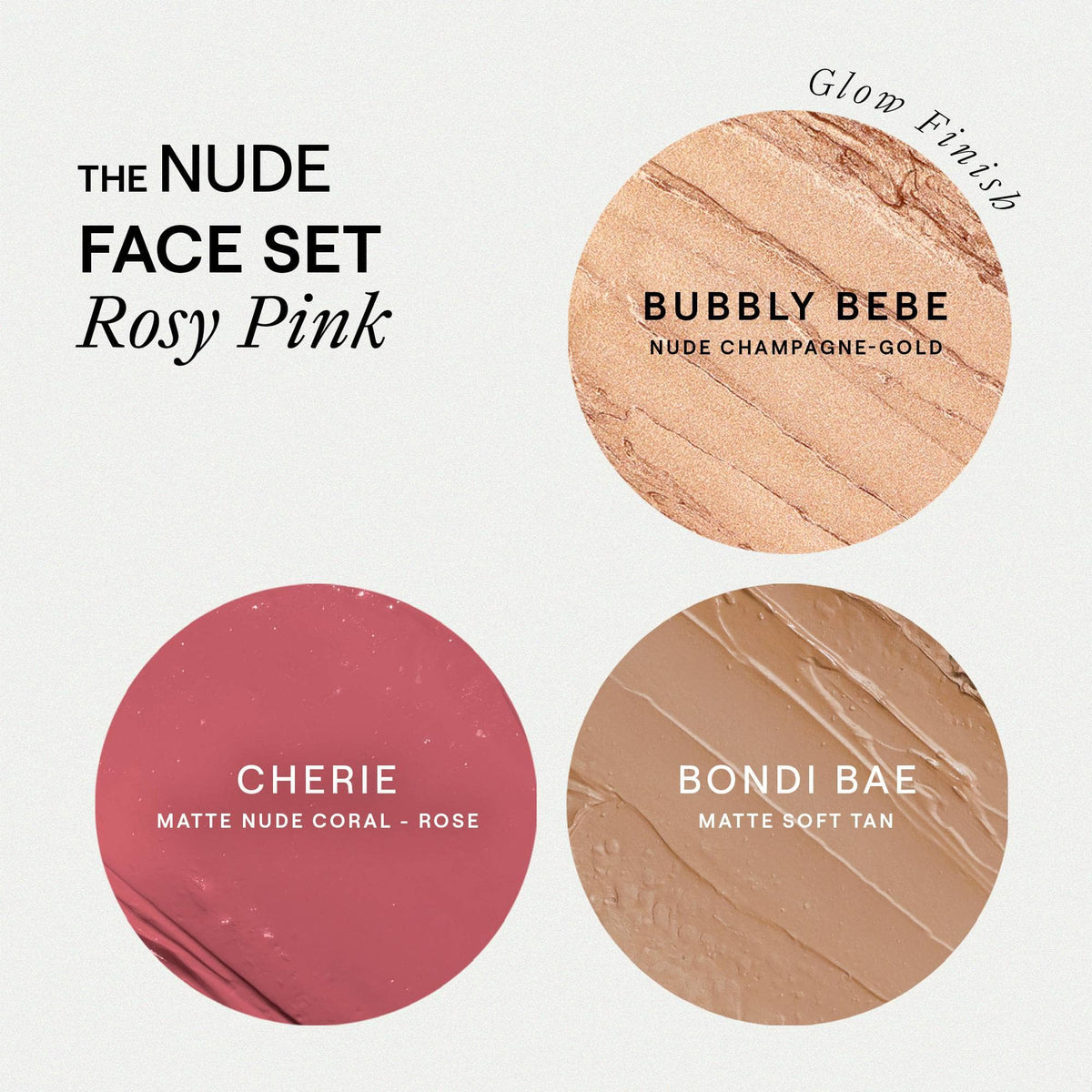 Nude Face Set: 3 Step Rosy Pink