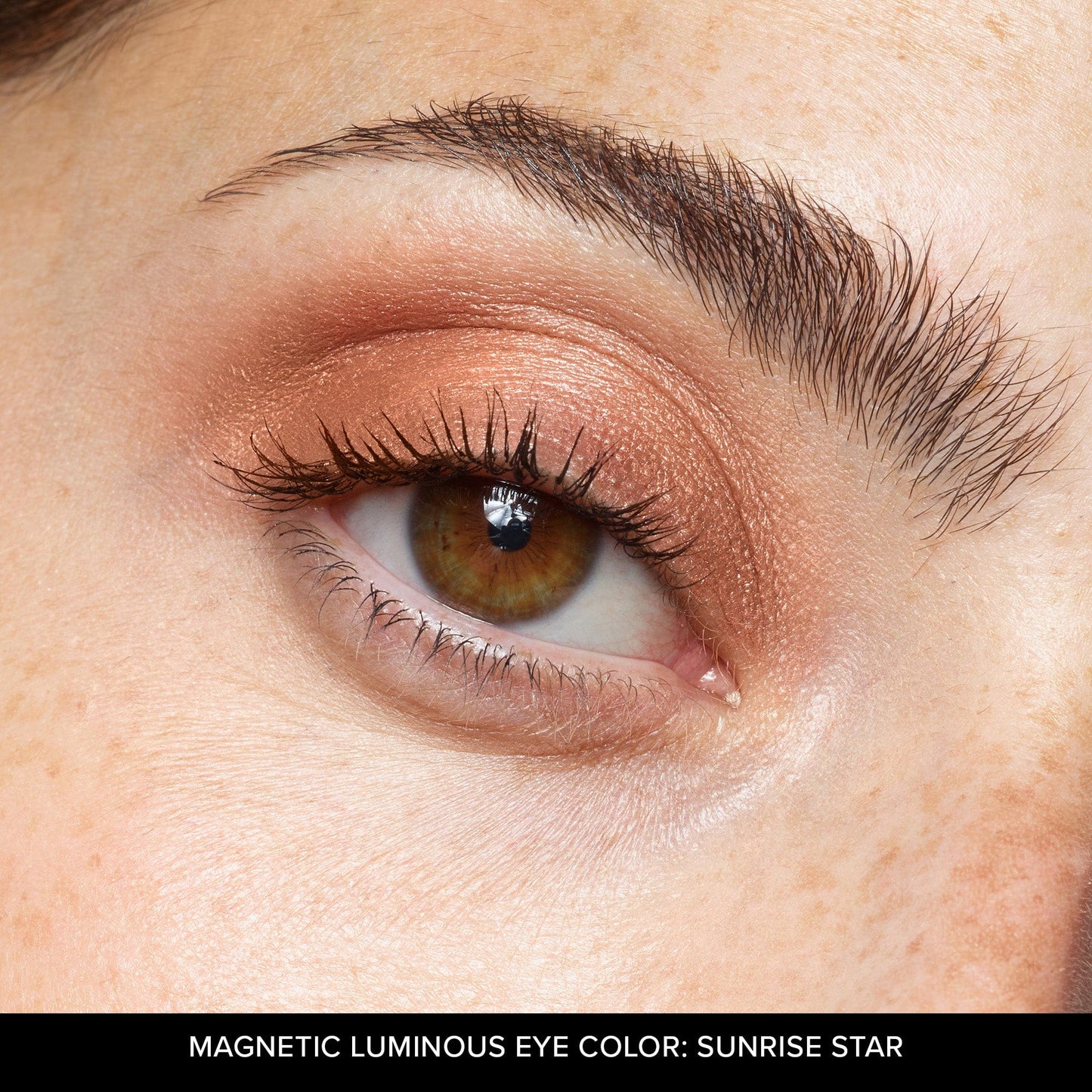 Close up of eye wearing Magnetic Luminous Eye Color in shade Sunrise Star-7