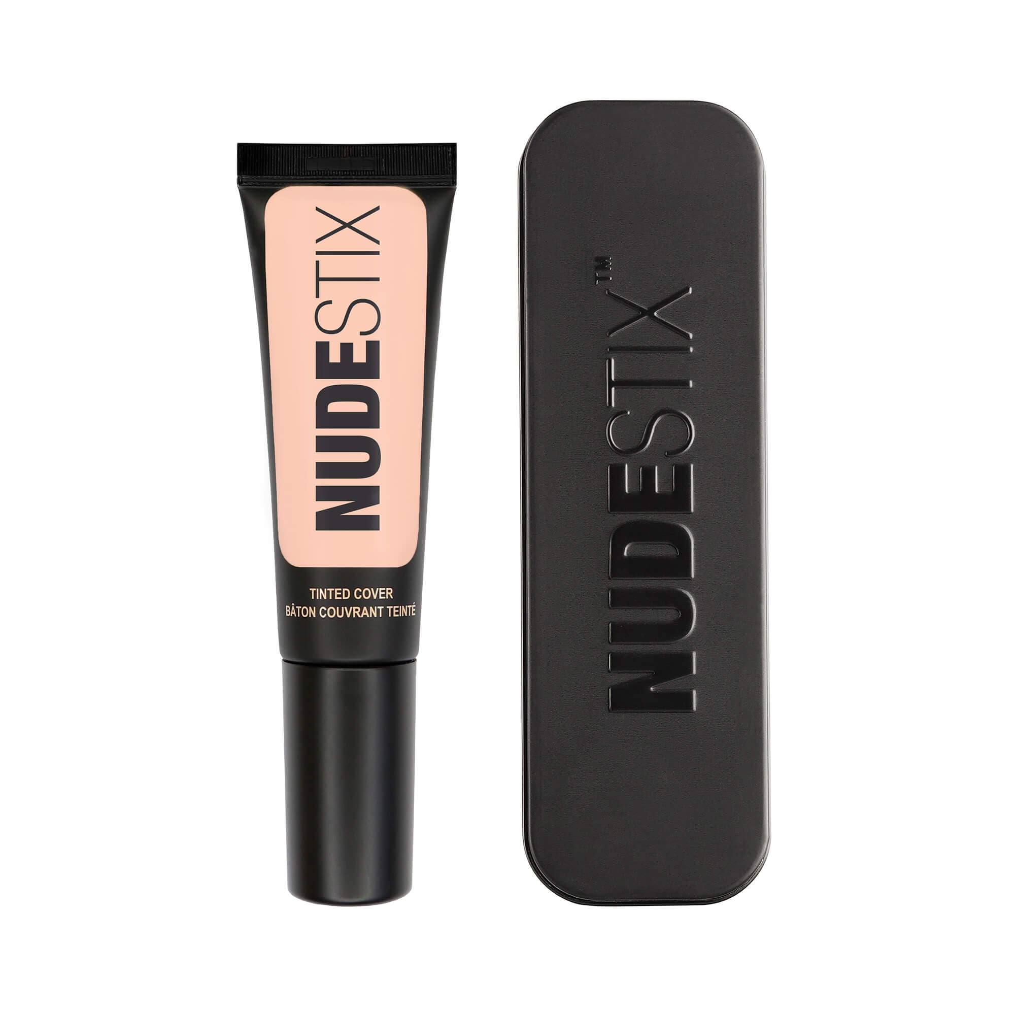 Tinted Cover Liquid Foundation in shade Nude 1.5 and Nudestix can