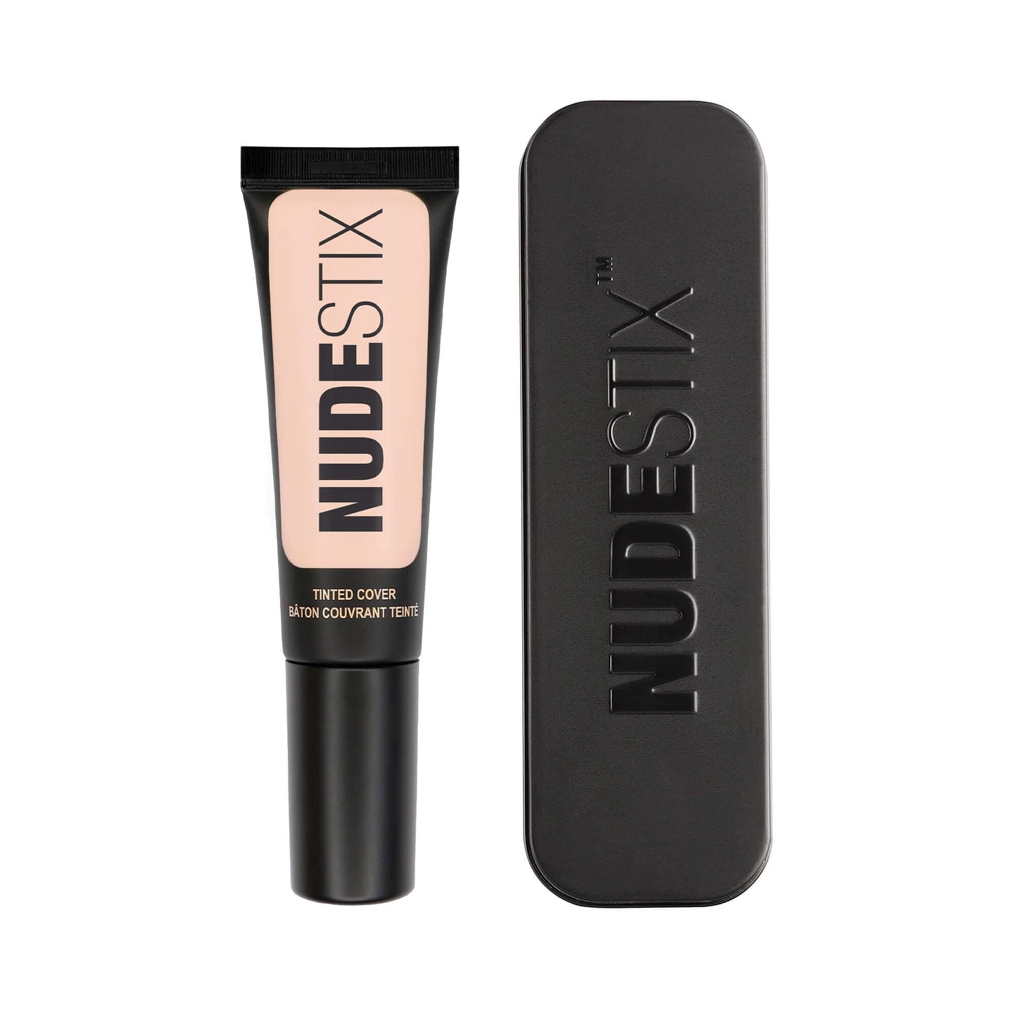 Tinted Cover Liquid Foundation in shade Nude 1 with Nudestix can