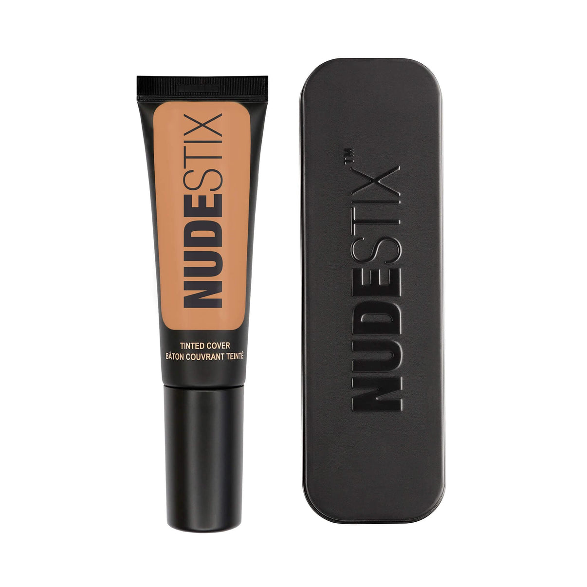 Tinted Cover Liquid Foundation in shade nude 6 with Nudestix can