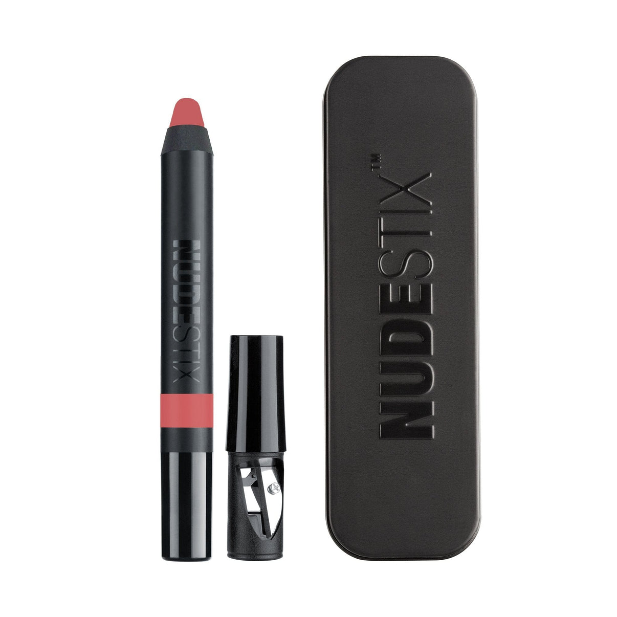  Magnetic Matte Lip Color in shade  capri with nudestix can