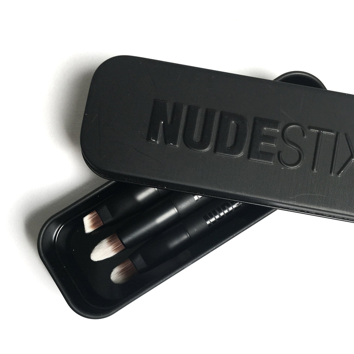 Nudestix缶入りペンシル ブレンダー メイクアップ ブラシ セット