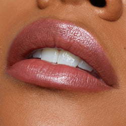 Lips wearing Gel Color Lip and Cheek Balm in shade posh