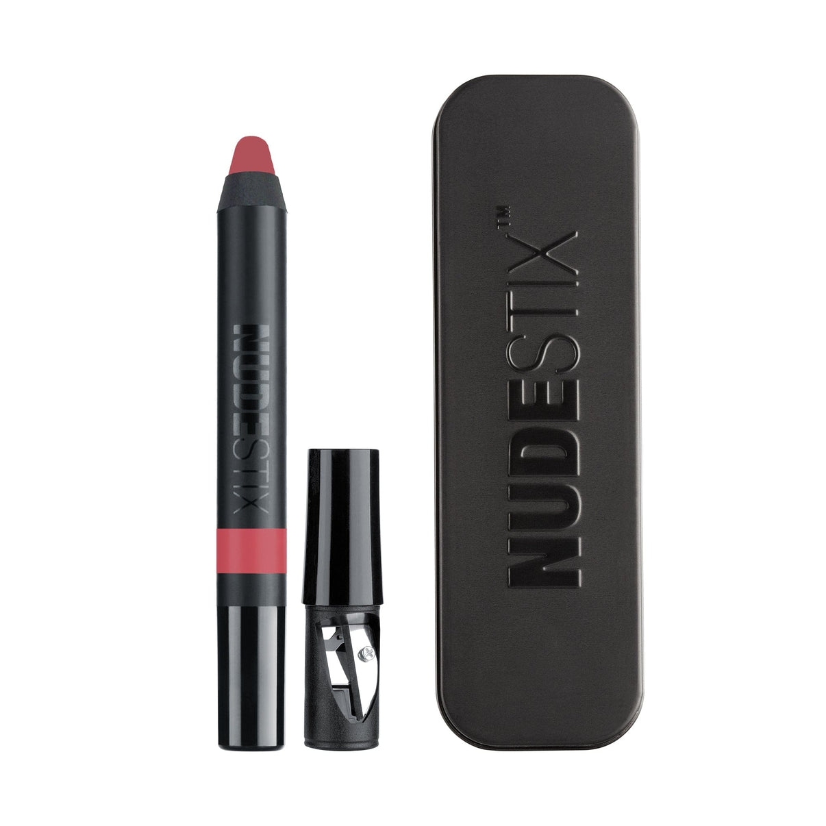  Magnetic Matte Lip Color in shade saint with nudestix can