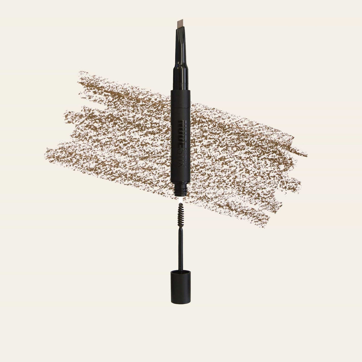 Stylus Eyebrow Pencil & Gel in shade dirty blonde with texture swatch